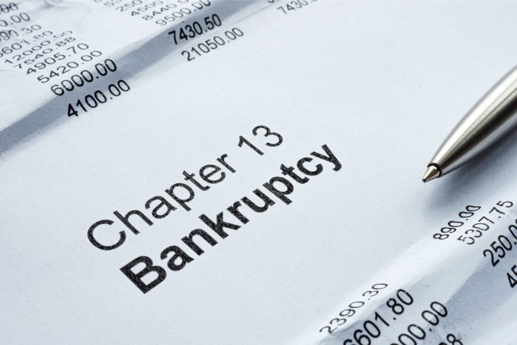 Chapter 13 Bankruptcy document with mortgage payment figures | lawyers in New York | Grady BK, PLLC